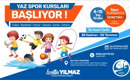 ÜCRETSİZ YAZ SPOR KURSLARI İÇİN KAYITLAR BAŞLADI