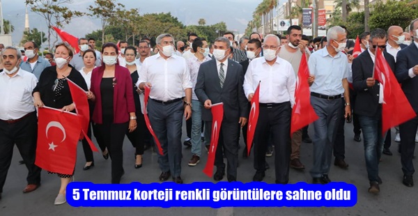 5 Temmuz korteji renkli görüntülere sahne oldu