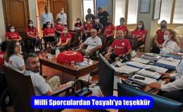 Milli Sporculardan Tosyalı’ya teşekkür