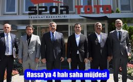 Hassa’ya 4 halı saha müjdesi