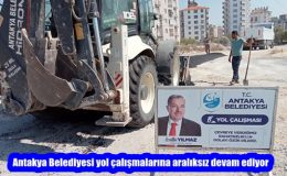 Antakya Belediyesi yol çalışmalarına aralıksız devam ediyor