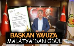 Başkan Yavuz’a Malatya’dan ödül