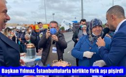 Başkan Yılmaz, İstanbullularla birlikte firik aşı pişirdi