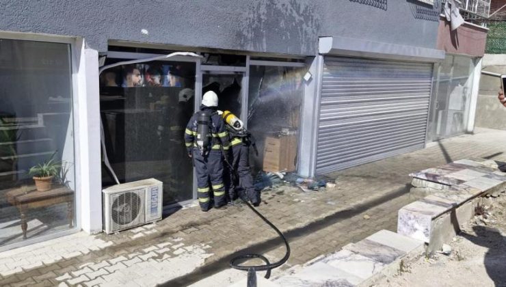 Antakya’da bir iş yerinde yangın çıktı