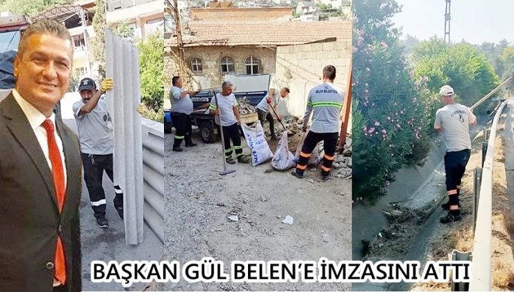 BAŞKAN GÜL BELEN’E İMZASINI ATTI