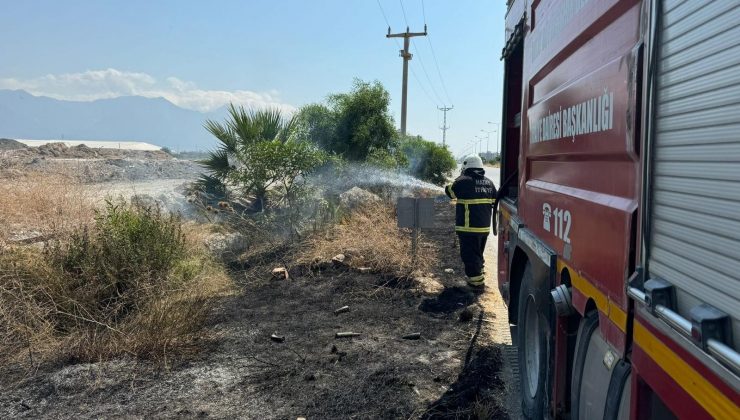 ARSUZ’DA OTLUK YANGINI SÖNDÜRÜLDÜ  