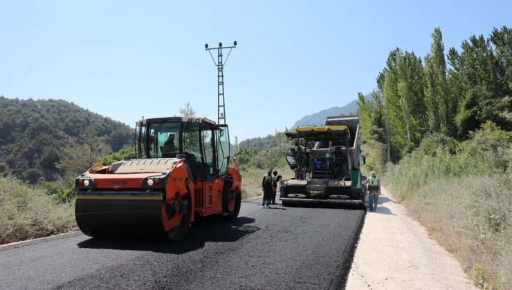 DAĞ KÖYLERİNE BETON ASFALT YAPILIYOR