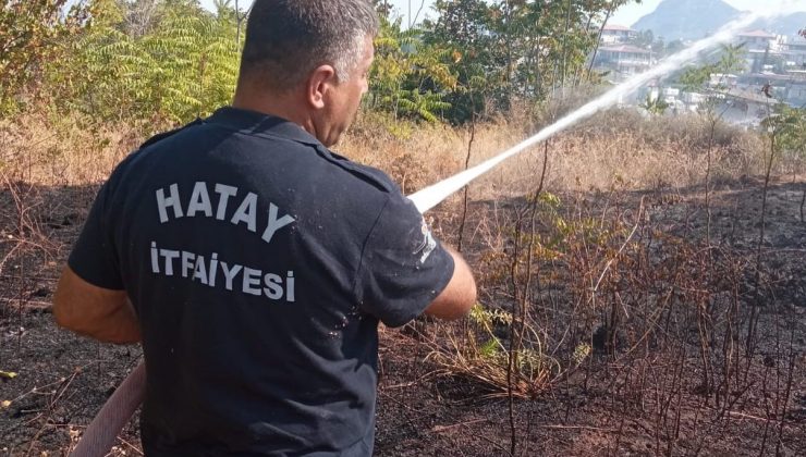 DEFNE’DE ÇIKAN BAHÇE YANGINI SÖNDÜRÜLDÜ  