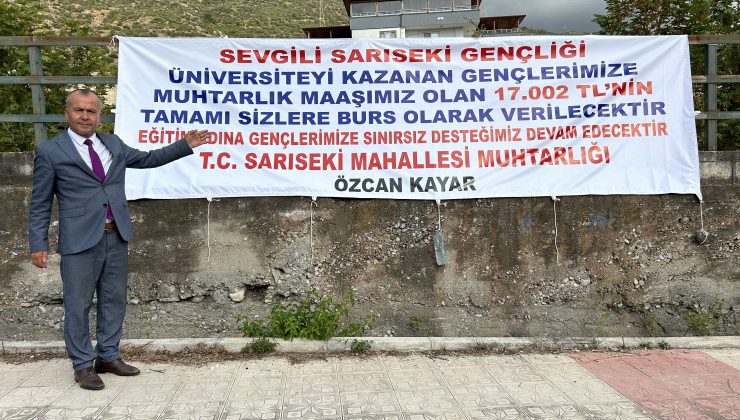 MUHTARDAN ALKIŞLANACAK HAREKET 