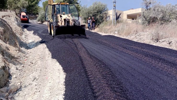 ANTAKYA BELEDİYESİ BEŞ MAHALLEDE ASFALT ÇALIŞMASI GERÇEKLEŞTİRDİ