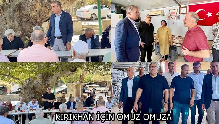 KIRIKHAN İÇİN OMUZ OMUZA