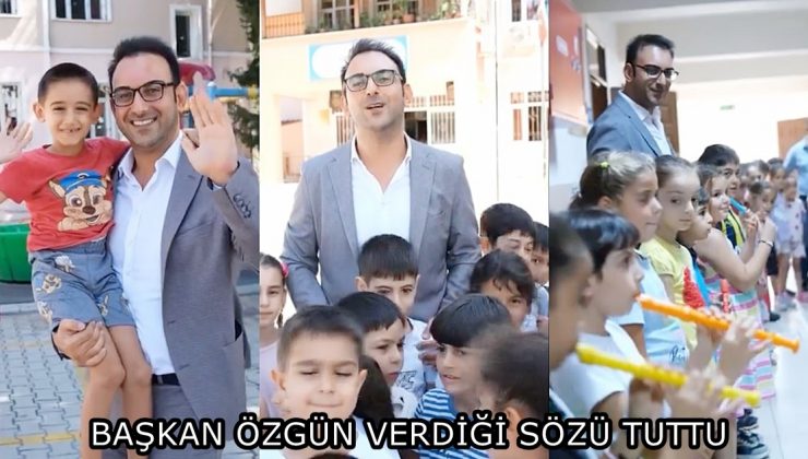 BAŞKAN ÖZGÜN VERDİĞİ SÖZÜ TUTTU