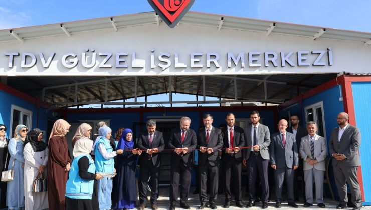 TDV GÜZEL İŞLER MERKEZİ AÇILDI