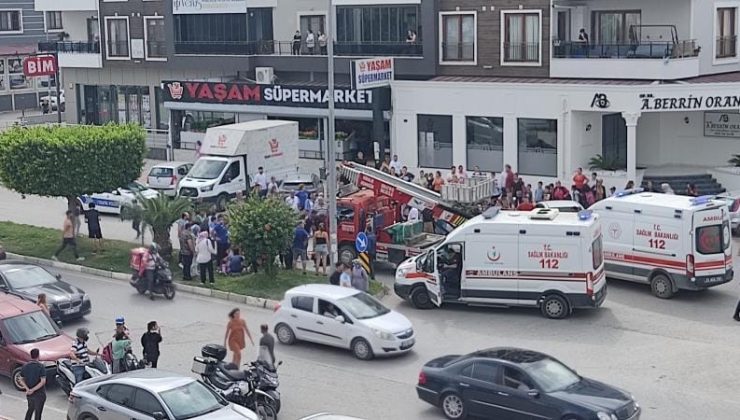 ANNE VE OĞLUNUN YARALANDIĞI KAZA KAMERADA 