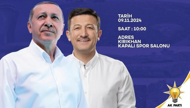 BAŞKAN ÇELİK’TEN KIRIKHAN İLÇE KONGRESİNE DAVET