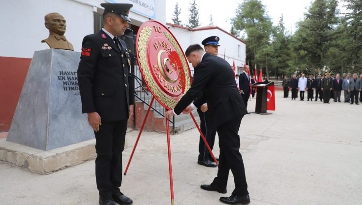 ATATÜRK HASSA’DA TÖRENLE ANILDI