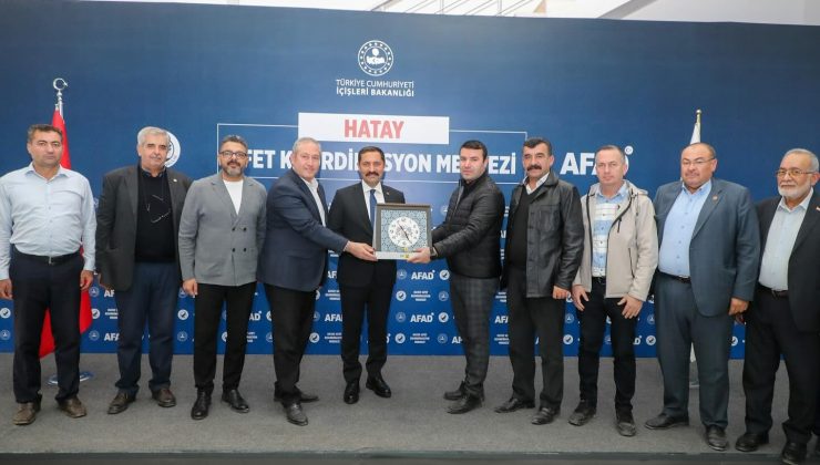 VALİ MASATLI, KONYA’DAN GELEN MUHTAR HEYETİNİ KABUL ETTİ