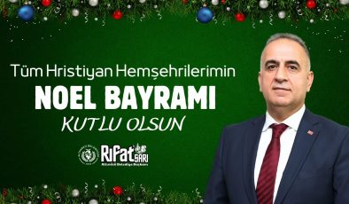 SARI: HRİSTİYAN HEMŞEHRİLERİMİZİN NOEL BAYRAMINI KUTLUYORUM