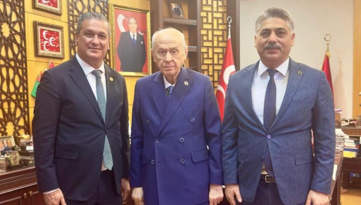 GÜL VE TAŞÇI MHP LİDERİ BAHÇELİ’Yİ ZİYARET ETTİ