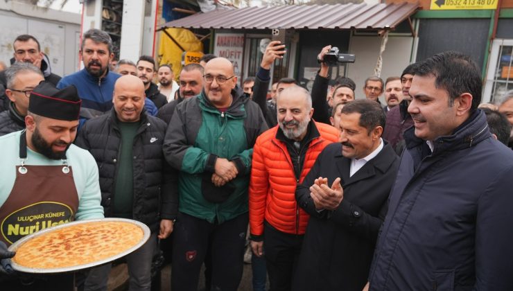 BAKAN MURAT KURUM UZUN ÇARŞI’DA İNCELEMELERDE BULUNDU