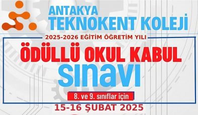 ANTAKYA TEKNOKENT KOLEJİ ÖDÜLLÜ KABUL SINAVI