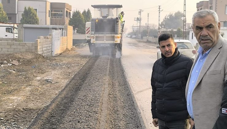 BAŞKAN PAÇ YOL YENİLEME ÇALIŞMASINI İNCELEDİ