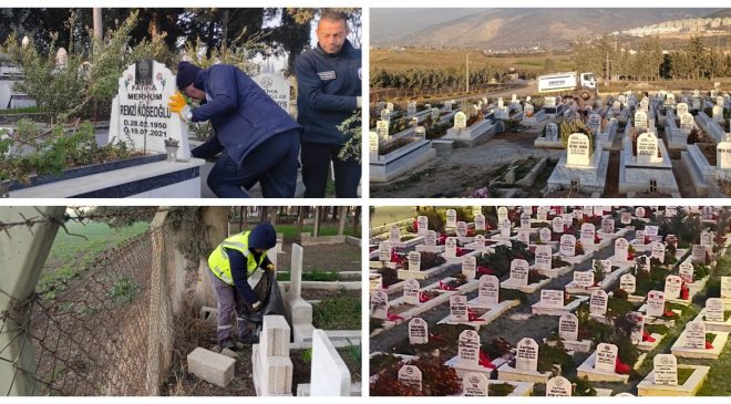 HATAY’DA MEZARLIKLAR 6 ŞUBAT’A HAZIRLANDI