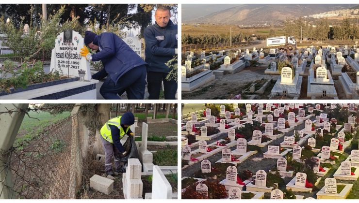 HATAY’DA MEZARLIKLAR 6 ŞUBAT’A HAZIRLANDI