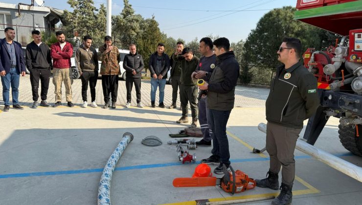 HATAY’DA ORMAN KÖYLÜLERİNE YANGINLA MÜCADELE EĞİTİMİ VERİLDİ