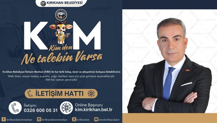 KIRIKHAN İLETİŞİM MERKEZİ (KİM) HİZMETE GİRDİ