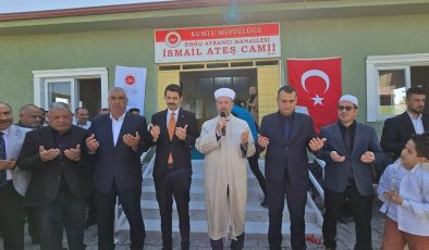 KUMLU’DA İSMAİL ATEŞ CAMİİ İBADETE AÇILDI