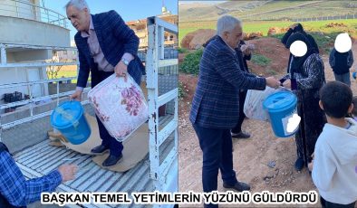 BAŞKAN TEMEL YETİMLERİN YÜZÜNÜ GÜLDÜRDÜ