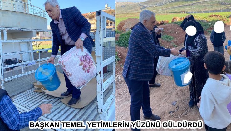 BAŞKAN TEMEL YETİMLERİN YÜZÜNÜ GÜLDÜRDÜ