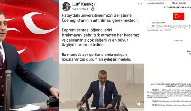 VEKİL KAŞIKÇI’DAN CUMHURBAŞKANI ERDOĞAN’A TEŞEKKÜR